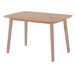 DOM Τραπέζι Τραπεζαρίας, Mdf Απόχρωση Oak 80x120x74cm - Image 5