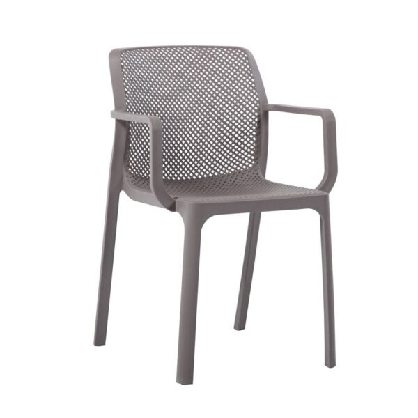 DORIAN Πολυθρόνα Κήπου Βεράντας PP-UV Sand Beige 54x55x83cm - Image 9