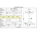 PALMA Βάση Τραπεζιού 4-Νυχη, Αλουμίνιο Απόχρωση Shiny Silver (2,30kg) 66x66 H.69cm - Image 15