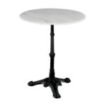 EKO Τραπέζι Παραδοσιακή Κολώνα Μαντέμι, Μάρμαρο Φ60 H.74cm - Image 10