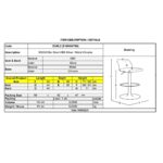 DISCO Σκαμπό BAR, Βάση Χρώμιο, ABS Silver, Ύψος Ρυθμιζόμενο, Περιστρεφόμενο 44x40x71/92cm - Image 15