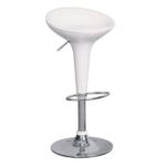 DISCO Σκαμπό BAR, Βάση Χρώμιο, ABS Άσπρο,Ρυθμιζόμενο Ύψος Περιστρεφόμενο 44x40x71/92cm - Image 14