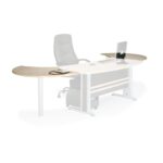 EXECUTIVE Eπιφάνεια Eπέκτασης Απόχρωση Dark Grey - Beech 120x80cm - Image 10