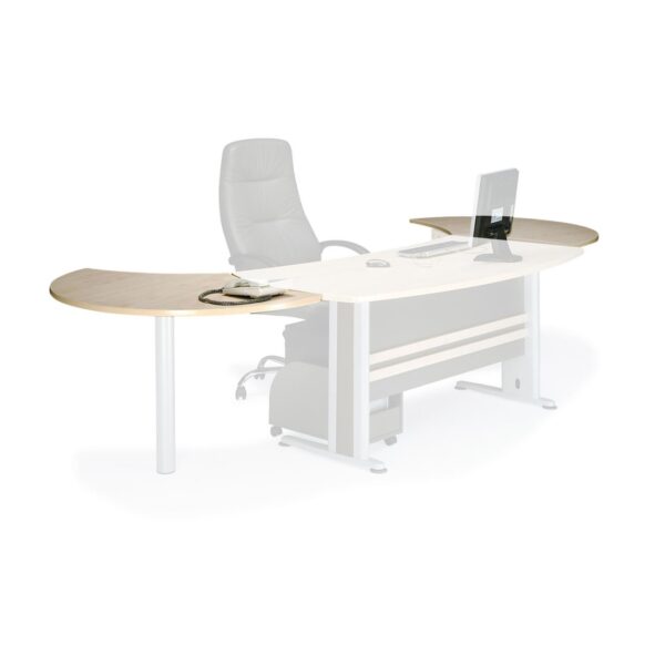 EXECUTIVE Eπιφάνεια Eπέκτασης Απόχρωση Dark Grey - Beech 120x80cm - Image 10