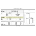 VIVIAN Καρέκλα Μέταλλο Χρώμιο, ΡVC Μαύρο 40x44x83cm - Image 15