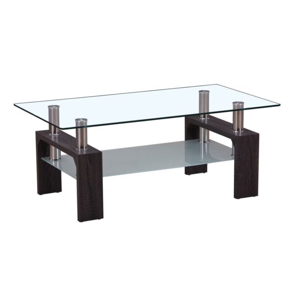 CAMERON Τραπεζάκι Σαλονιού Καθιστικού, Απόχρωση Σκούρο Καρυδί 110x60x45cm - Image 8