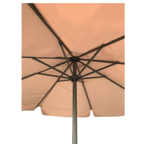 ΟΜΠΡΕΛΑ Αλουμινίου Σκελετός Ανθρακί, Ύφασμα Μπεζ Φ 3m (H 2,4m) - Image 19