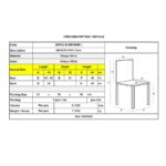 MAISON KIKA Καρέκλα Dining Ξύλo Mango - Antique Άσπρο 46x50x94cm - Image 12