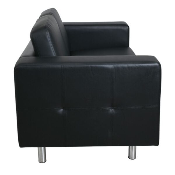 ALAMO Καναπές Σαλονιού Καθιστικού 2Θέσιος - PU Μαύρο 145x85x82cm - Image 22