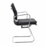 BF4800V Πολυθρόνα Γραφείου Επισκέπτη, Μέταλλο Χρώμιο, PU Μαύρο 55x63x92cm - Image 25