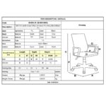 BF2101 Πολυθρόνα-Pro Γραφείου με Ανάκλιση, Γκρι Mesh - Μαύρο PU 57x56x84/94cm - Image 12