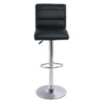 DYLAN Σκαμπό BAR με Πλάτη, Χρώμιο, Pu Μαύρο, Ρυθμιζόμενο Ύψος, Περιστρεφόμενο 40x52x63/97-84/118cm - Image 21