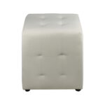 CONY Σκαμπό Βοηθητικό, Pu  Εκρού 37x37x42cm - Image 11