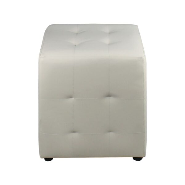 CONY Σκαμπό Βοηθητικό, Pu  Εκρού 37x37x42cm - Image 11