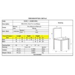 MALEVA-L Καρέκλα PU Ivory - Wenge 42x56x93cm - Image 12