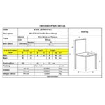 MALEVA-H Καρέκλα PU Καφέ - Wenge 46x61x100cm - Image 12