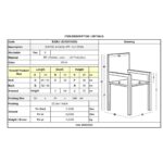 DAFNE Πολυθρόνα Τραπεζαρίας Κήπου Στοιβαζόμενη, PP Rattan Look UV Protection, Άσπρo 54x55x85cm - Image 16