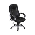BF5450 Πολυθρόνα Γραφείου Διευθυντή, Pu Μαύρο 63x70x112/122cm - Image 11