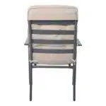 ASTOR Πολυθρόνα Κήπου - Βεράντας, Μέταλλο Βαφή Ανθρακί, Μαξιλάρι Μπεζ 60x77x104cm - Image 22