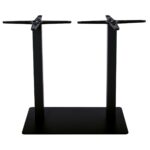 PRATO Βάση Τραπεζιού Μακρόστενη Μέταλλο Βαφή Μαύρο (21,00kg) 70x40cm H.72cm - Image 8