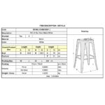 RELIX Σκαμπό Bar-Pro, Στοιβαζόμενο, Μέταλλο Βαφή Άσπρο 43x43 H.76cm - Image 12