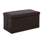 ORION Σκαμπό Αποθηκευτικό - Βοηθητικό, PU Σκούρο Καφέ 80x38x38cm - Image 14