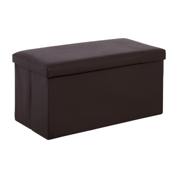 ORION Σκαμπό Αποθηκευτικό - Βοηθητικό, PU Σκούρο Καφέ 80x38x38cm - Image 14