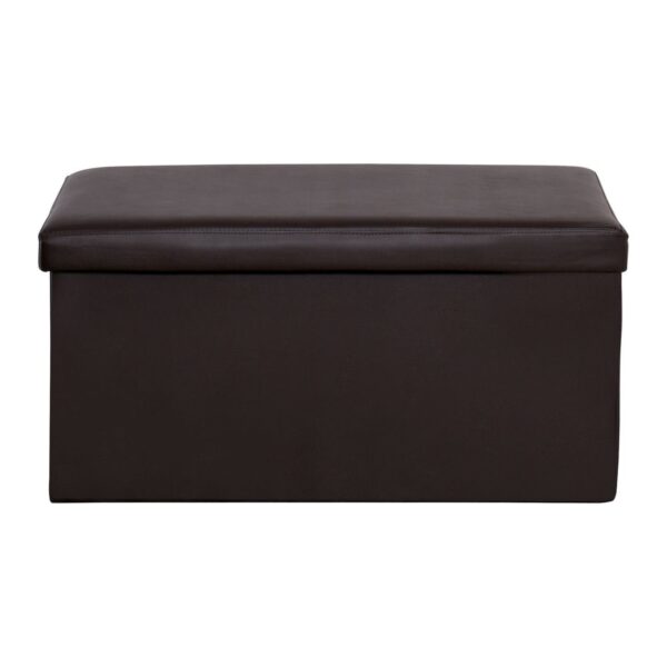 ORION Σκαμπό Αποθηκευτικό - Βοηθητικό, PU Σκούρο Καφέ 80x38x38cm - Image 15