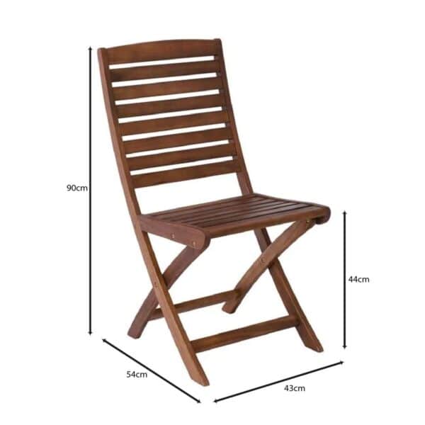 SPOT Καρέκλα Πτυσσόμενη Ξύλο Acacia 43x54x90cm - Image 24