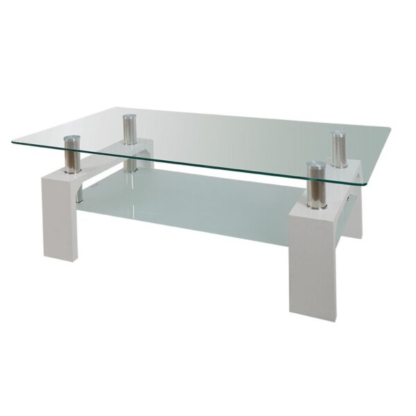 CAMERON Τραπεζάκι Σαλονιού Καθιστικού, Απόχρωση Άσπρο 110x60x45cm - Image 6