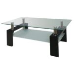 CAMERON Τραπεζάκι Σαλονιού Καθιστικού, Απόχρωση Μαύρο 110x60x45cm - Image 6