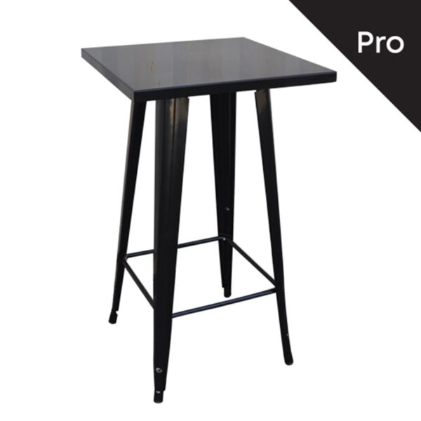 RELIX Τραπέζι Bar-Pro, Μέταλλο Βαφή Antique Black 60x60x101cm - Image 8