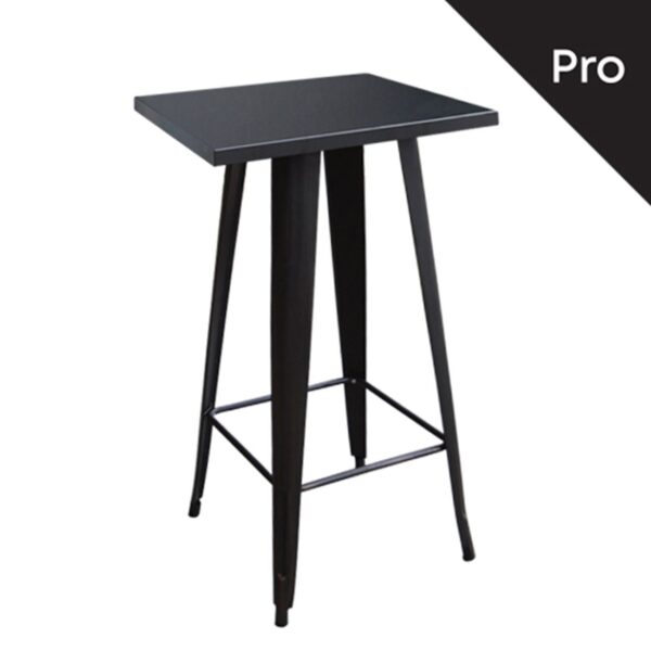 RELIX Τραπέζι Bar-Pro, Μέταλλο Βαφή Μαύρο 60x60x101cm - Image 11
