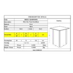 RELIX Τραπέζι Bar-Pro, Μέταλλο Βαφή Μαύρο 60x60x101cm - Image 12