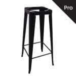 RELIX Βάση Τραπεζιού Bar-Pro, Μέταλλο Βαφή Μαύρο 51x51x100cm - Image 8