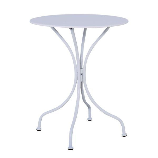 PARK Τραπέζι Μέταλλο Βαφή Άσπρο Φ60cm H.70cm - Image 8