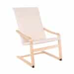 HAMILTON Πολυθρόνα Σαλονιού - Καθιστικού, Σημύδα - Ύφασμα Άσπρο 59x80x93cm - Image 11