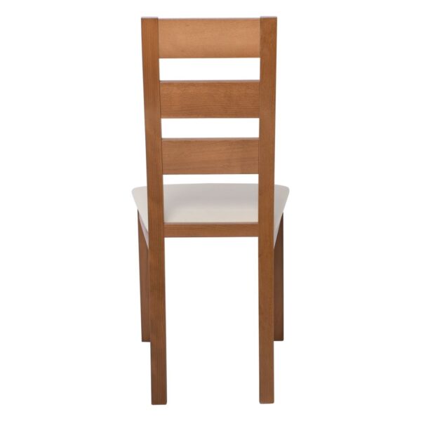 MILLER Καρέκλα Οξιά Aroma Beech, PVC Εκρού 45x52x97cm - Image 23