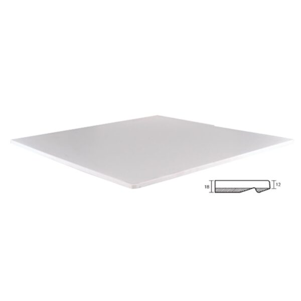 ISO TOP Sliq Plus Επιφάνεια Απόχρωση Pearl White 80x80cm/18mm - Image 6