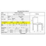 EMMA Καρέκλα Τραπεζαρίας Οξιά Καρυδί, Ύφασμα Μπεζ 49x57x83cm - Image 9