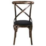 MARLIN Καρέκλα Τραπεζαρίας Μέταλλο Βαφή Black Gold, PU Μαύρο 52x51x86cm - Image 15