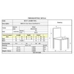 MARLIN Καρέκλα Τραπεζαρίας Μέταλλο Βαφή Black Gold, PU Μαύρο 52x51x86cm - Image 18