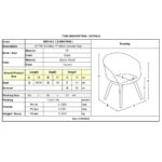 OPTIM Πολυθρόνα Ξύλινο Πόδι Οξιά Φυσικό, PP Μαύρο 54x51x79cm - Image 18