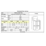 LAVIDA Σκαμπό BAR με Πλάτη, Μέταλλο Βαφή Φυσικό, PP Μαύρο 43x49x76/107cm - Image 9