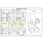 BF9700 Relax Πολυθρόνα Γραφείου Διευθυντή, με Υποπόδιο, Βάση Χρώμιο,PU Μαύρο 67x72x120/128cm - Image 9