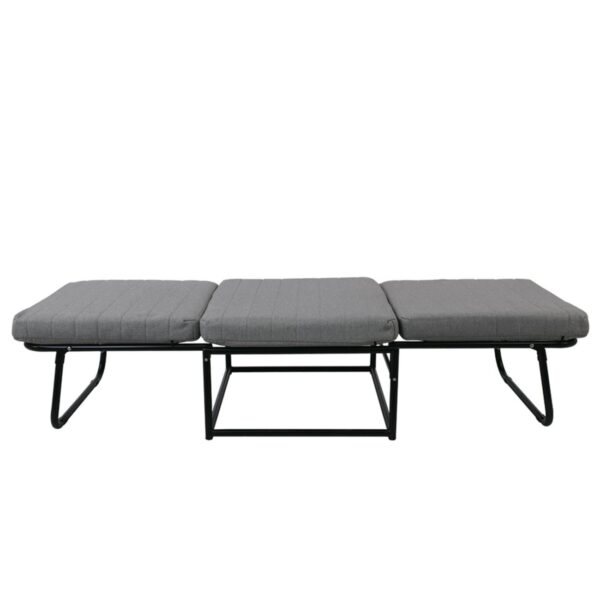 LOGAN Σκαμπό - Κρεβάτι Σαλονιού - Καθιστικού, Στρώμα 7cm, Ύφασμα Γκρι 72x65x42cm Bed:72x180x42cm - Image 15