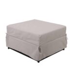 LOGAN Σκαμπό - Κρεβάτι Σαλονιού - Καθιστικού, Στρώμα 7cm, Ύφασμα Εκρού 72x65x42cm Bed:72x180x42cm - Image 12