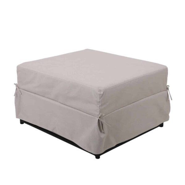 LOGAN Σκαμπό - Κρεβάτι Σαλονιού - Καθιστικού, Στρώμα 7cm, Ύφασμα Εκρού 72x65x42cm Bed:72x180x42cm - Image 12