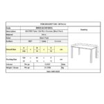 BAXTER Τραπέζι Κουζίνας Τραπεζαρίας, Μέταλλο Βαφή Μαύρo, Sonoma 120x70x75cm - Image 9