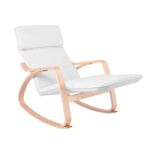 HAMILTON Super Relax Πολυθρόνα Σαλονιού - Καθιστικού, Σημύδα, Ύφασμα Άσπρο 67x105x90cm - Image 11